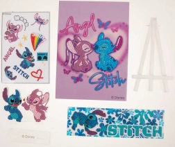 Diamantové maľovanie Angel a Stitch so stojanom