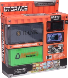 Kontejnerové mesto - Stavebnica s autami a doplnkami