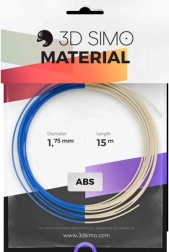 filament termochróm pro 3D perá a tlačiarne – mení farbu z modrej na bielu, 1,75 mm, 15 m