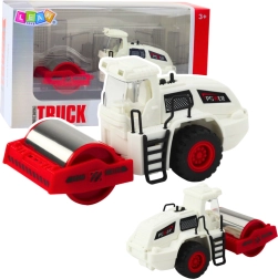 Stavebný parný valec s kovovým valcom, svetlá a zvuky