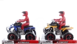 Štvorkolka s jazdcom na zotrvačník