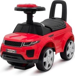 Detské odrážadlo BABY MIX Prime SUV červené s koženkovým sedadlom