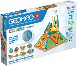 Geomag Supercolor Panels recyklované magnetické stavebnice 78 dielov