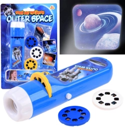 Detská projektorová baterka s vesmírnymi motívmi