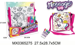 Kabelka na vyfarbovanie Message