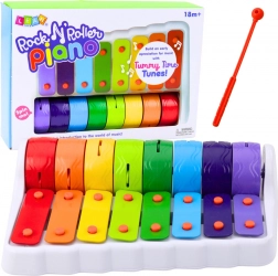 Rock N' Roller piano pre deti - otočné farebné koleso