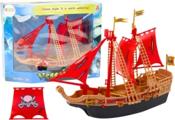 Pirátska loď so svetlami a zvukmi na kolieskach – čierna