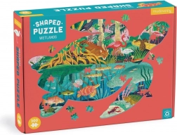Puzzle v tvare korytnačky – mokrade, 300 dielikov – Mudpuppy