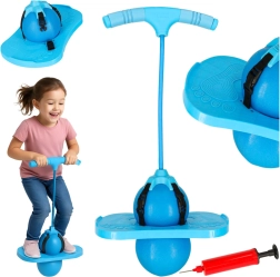 Skákačka balančný pogo loptu pre deti – modrá
