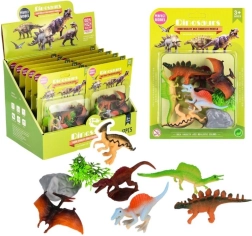 Sada dinosaurov – gumové figúrky pre deti od 3 rokov, mix modelov a farieb