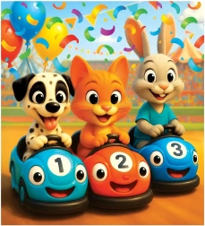 Drevené puzzle Šťastný závod 20 dielikov WOODEN CITY