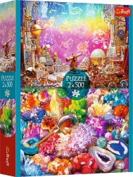 Puzzle 2×500 vesmír a kryštály