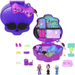 Polly Pocket kompakt Monster High lebka so skateparkom a školou