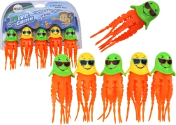 Sada kúpacej hračiek – potápačské medúzy, 6 ks