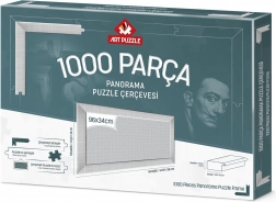 Rám na puzzle 96x34 cm biely