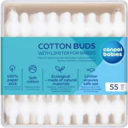 Canpol babies Vatové tyčinky s omezovačom papierové 56 ks