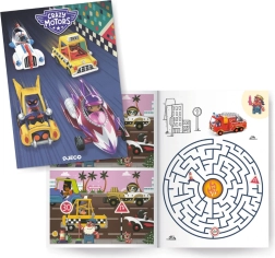 DJECO knižka aktivít Crazy Motors