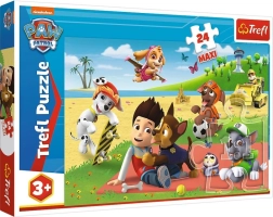 Puzzle Trefl PAW PATROL Maxi 24 dielikov – Zábava na deke
