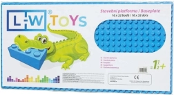 Podložka na stavanie modrá Junior 16x32 bodov