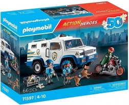 Playmobil Action Heroes transportér s peniazmi – jubilejná edícia