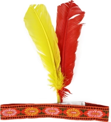 Indiánska čelenka s perami