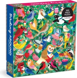 Puzzle Mudpuppy Ptačí svet 500 dielikov