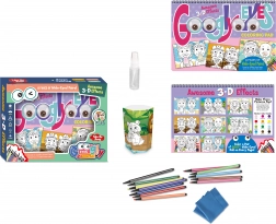 Omaľovánky s 3D okuliarmi stierateľné