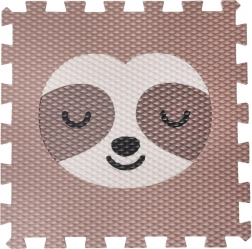 Minideckfloor leňochod, hnedý s krémovým leňochodom