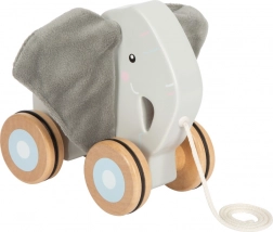 Drevená ťahacia hračka Slon so šušťavými uškami