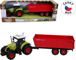 Traktor s prívesom so svetlom a zvukom