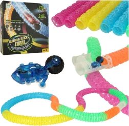 Detská stavebnica - Flexibilná závodná dráha s rýchlym autíčkom