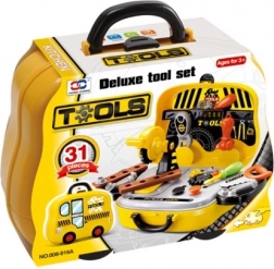 Sada náradia pre malých kutilov v kufríku v tvare autíčka