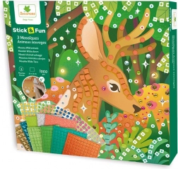 Mozaiková sada lesných zvierat