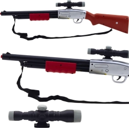 Detská puška s ďalekohľadom a zvukovými efektmi