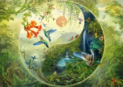 Schmidt puzzle v lese kolibríkov 1000 dielikov