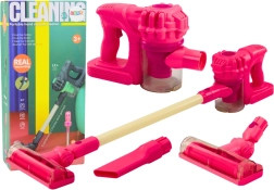 Detský stojanový vysávač so svetlami a zvukmi – ružový