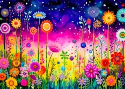 Užite si Puzzle Serenáda okvetných lístkov 1000 dielikov