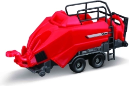 Bburago farmársky traktor MASSEY FERGUSON 8740S s 3 prívesmi 10 cm darčeková sada