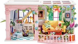 Robotime stavebnica miniatúrneho domu s terasou