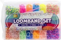 Sada Loom gumičiek na pletenie náramkov 1440 ks v kufríku