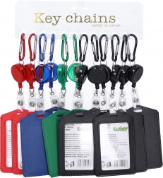 Menovka na kľúče s rollerom a karabínou