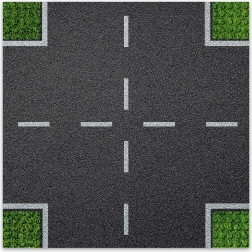 Dizajnová stavebná podložka Križovatka BRIXIES Plus