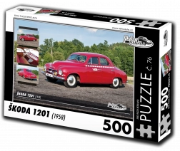 Puzzle RETRO-AUTA Škoda 1201 (1958), 500 dielikov