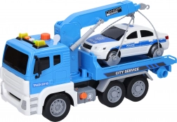 Ťahač s autom a efektmi