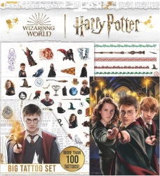 Veľká kreatívna súprava so zošitom a tetovaniami Harry Potter