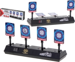 Elektronický strelecký terč so 4 cieľmi s digitálnym počítadlom