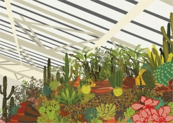 Gibsons puzzle Brutalistická zimná záhrada Londýn 500 dielikov