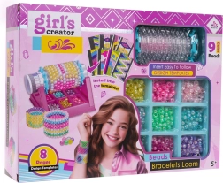 Sada na výrobu náramkov s krosnom a príslušenstvom