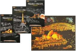 ARTLOVER škrabací obrázok zlatý – nočný pohľad na Operu v Sydney