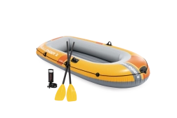 Nafukovací čln pre 2 osoby intex challenger 2 set s pumpou a pádla
